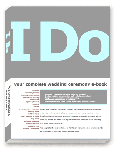 I Do wedding ceremony e-book